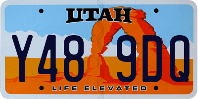 UT license plate Y489DQ