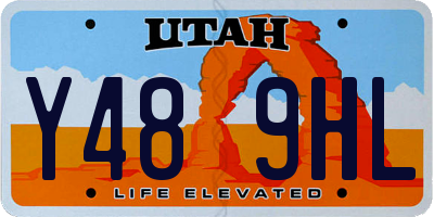 UT license plate Y489HL