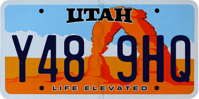 UT license plate Y489HQ