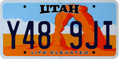 UT license plate Y489JI
