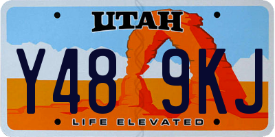 UT license plate Y489KJ