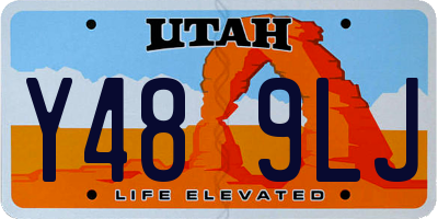 UT license plate Y489LJ