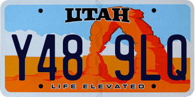UT license plate Y489LQ