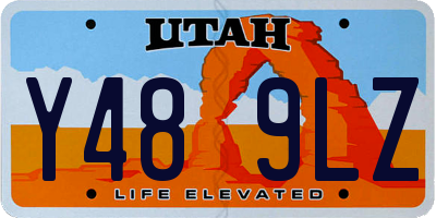 UT license plate Y489LZ