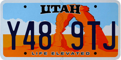 UT license plate Y489TJ
