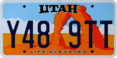 UT license plate Y489TT