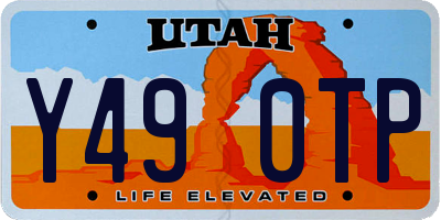 UT license plate Y490TP