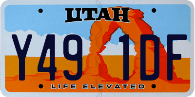 UT license plate Y491DF