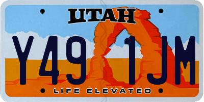 UT license plate Y491JM