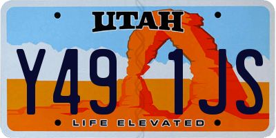 UT license plate Y491JS
