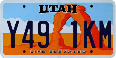 UT license plate Y491KM