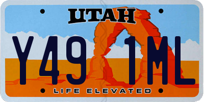 UT license plate Y491ML