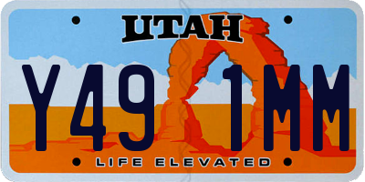 UT license plate Y491MM