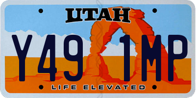 UT license plate Y491MP