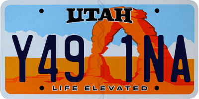 UT license plate Y491NA