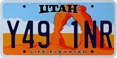UT license plate Y491NR