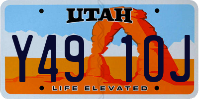 UT license plate Y491OJ