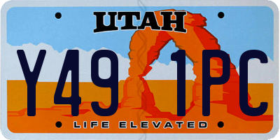 UT license plate Y491PC