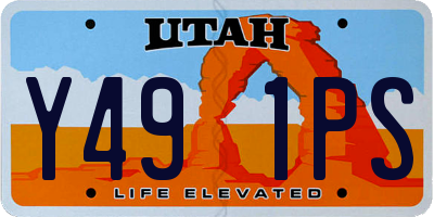 UT license plate Y491PS