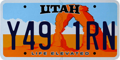 UT license plate Y491RN