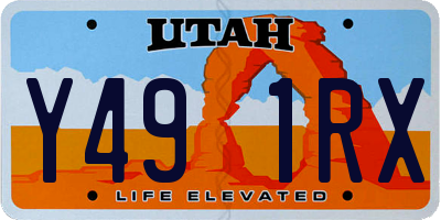 UT license plate Y491RX