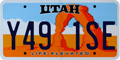 UT license plate Y491SE