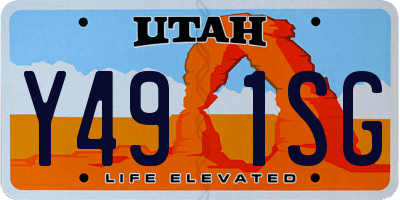 UT license plate Y491SG