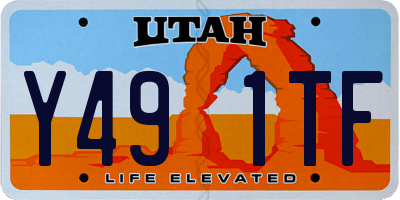 UT license plate Y491TF