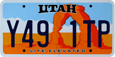 UT license plate Y491TP