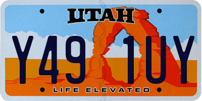 UT license plate Y491UY