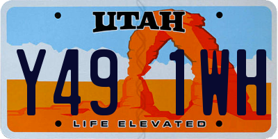 UT license plate Y491WH