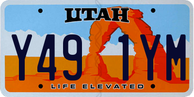 UT license plate Y491YM