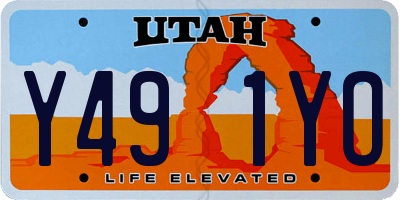 UT license plate Y491YO