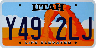 UT license plate Y492LJ