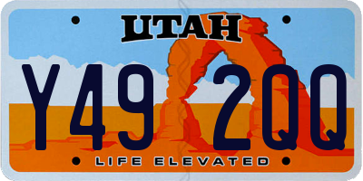 UT license plate Y492QQ