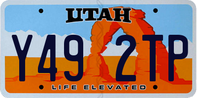 UT license plate Y492TP