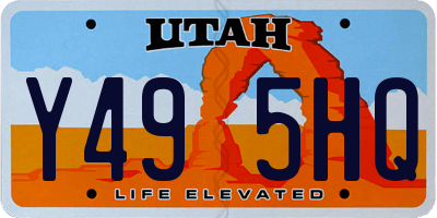 UT license plate Y495HQ