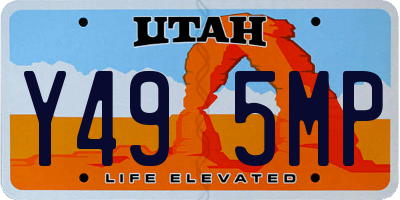 UT license plate Y495MP