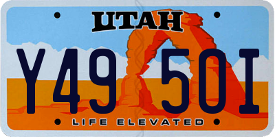 UT license plate Y495OI