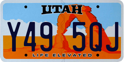 UT license plate Y495QJ
