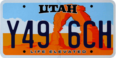 UT license plate Y496CH