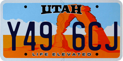 UT license plate Y496CJ
