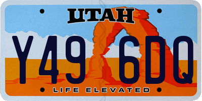 UT license plate Y496DQ