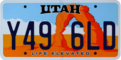 UT license plate Y496LD