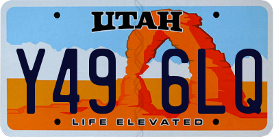 UT license plate Y496LQ