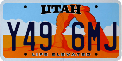 UT license plate Y496MJ
