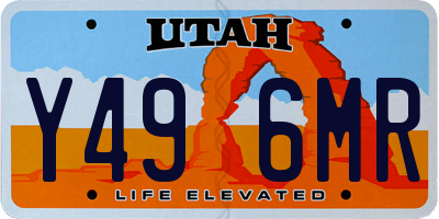 UT license plate Y496MR