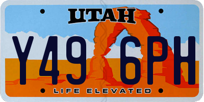 UT license plate Y496PH