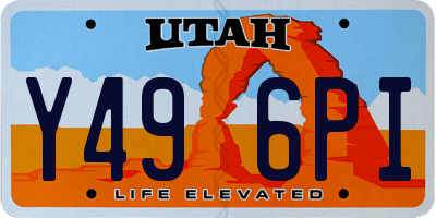 UT license plate Y496PI