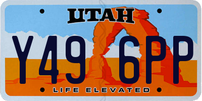 UT license plate Y496PP